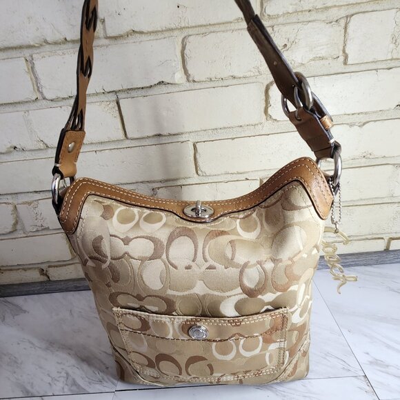 Euc Rare Coach Chelsea Optic Handbag Satchel Purse - Picture 2 of 14